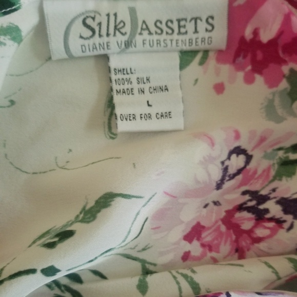 Silk Assets Floral Dress Size L (10-12) - Picture 3 of 4